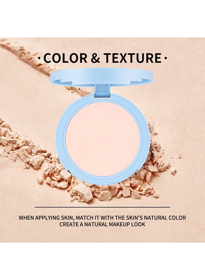 Meidián Matte Velvet Powder,Oil Control Face Pressed Powder, Matte Ultra Flawless Finish Makeup,Hide Pores Lightweight Longlasting Setting Powder with Puff,Waterproof Natural Coverage, Smooths Pores & Lines for All Skin # 01 ivory - Image 4