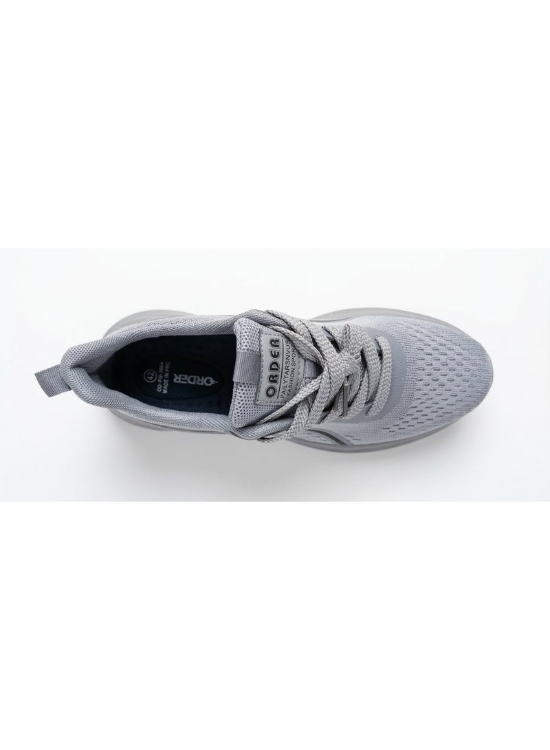 ORDER Midnight 1 Men's Lightweight Performance Running Shoes -(0D-PU-2004) Grey - Image 3