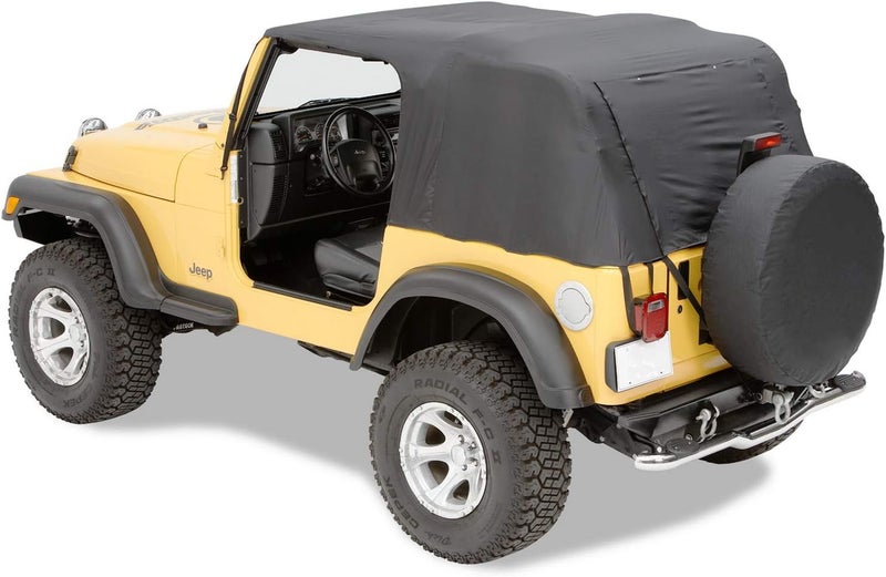 Pavement Ends Black Emergency Top for Jeep Wrangler - Image 1