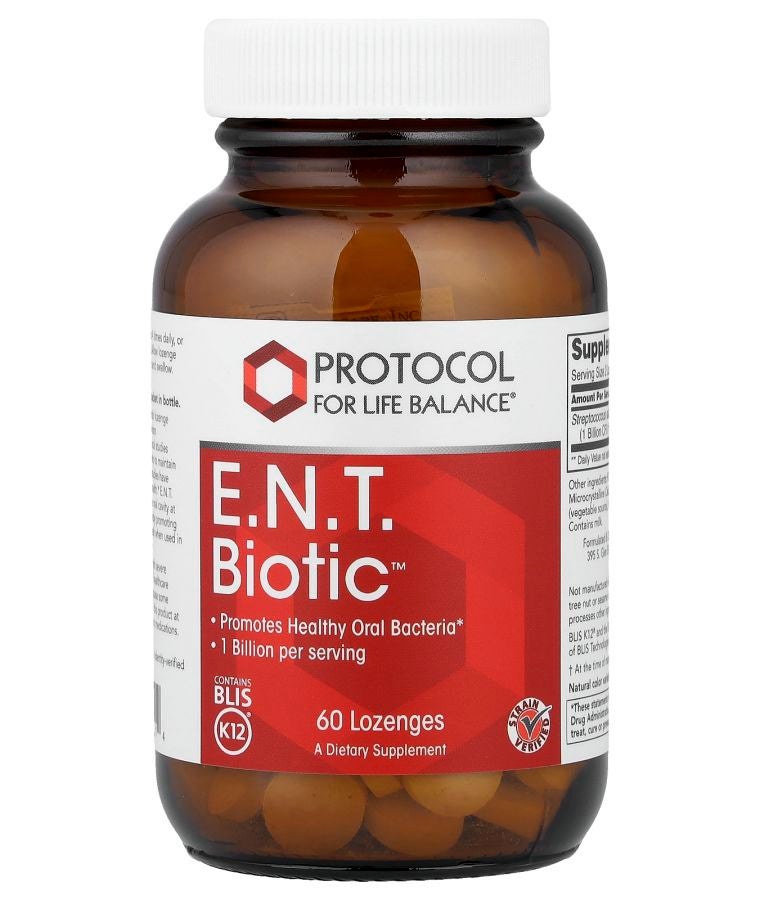 Protocol For Life Balance E.N.T. Biotic™ 60 Lozenges (21 mg per Lozenge)