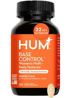HUM Base Control - One Daily Women'S Multivitamin & Minerals Supplement With B Complex, Vitamin C, 22 Micro-Nutrients + Iron & Biotin - Supports Overall Health - Non-Gmo & Gluten-Free (30 Tablets)  - Image 1