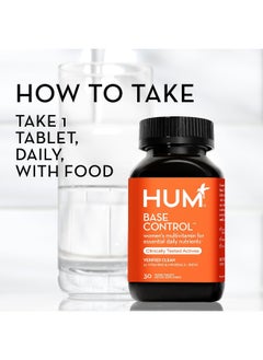 HUM Base Control - One Daily Women'S Multivitamin & Minerals Supplement With B Complex, Vitamin C, 22 Micro-Nutrients + Iron & Biotin - Supports Overall Health - Non-Gmo & Gluten-Free (30 Tablets)  - Image 4
