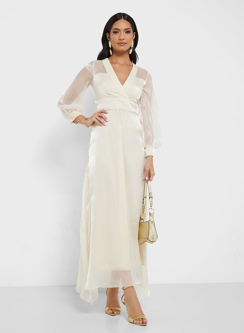 Khizana Sheer Sleeve Maxi Dress  - Image 1