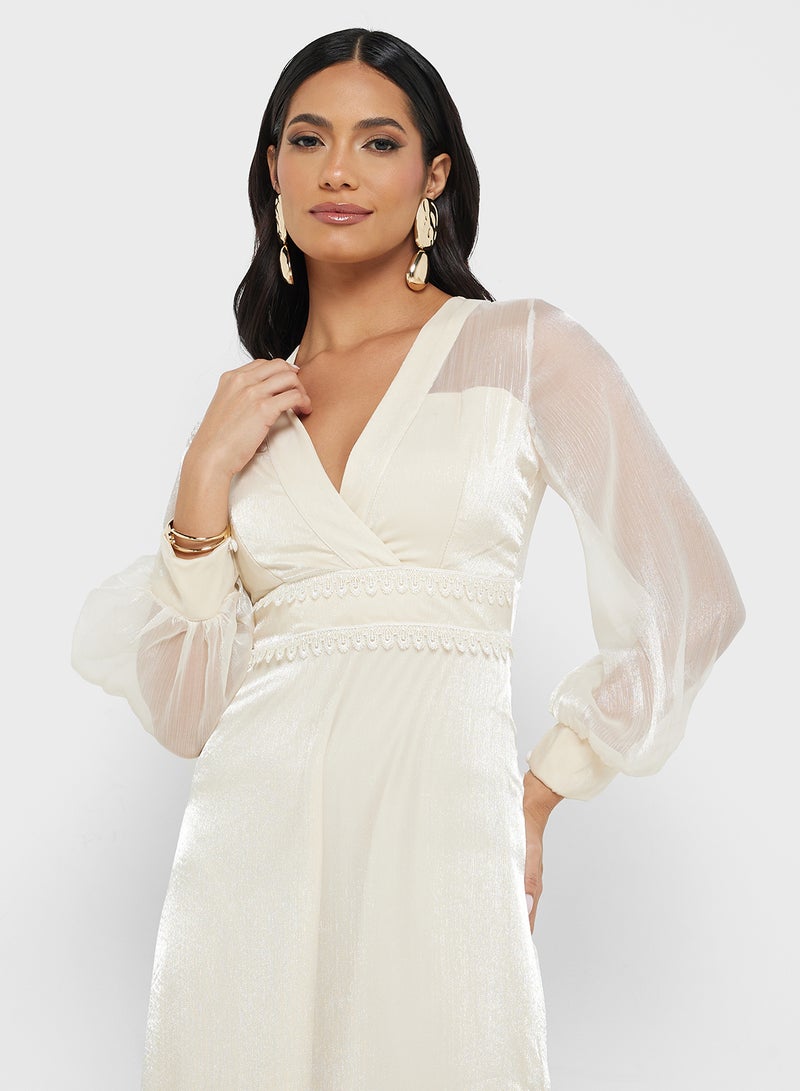 Khizana Sheer Sleeve Maxi Dress  - Image 3