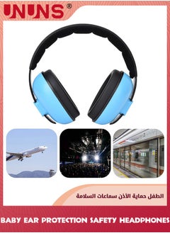 UNUNS Baby Ear Defenders,Hearing Protection Ear For Babies Toddlers Infants 0-3 Years,Noise Cancelling Baby Headphones,Noise Reduction Safety Equipment,Against Hearing Damage Improve Sleep,Blue  - Image 5