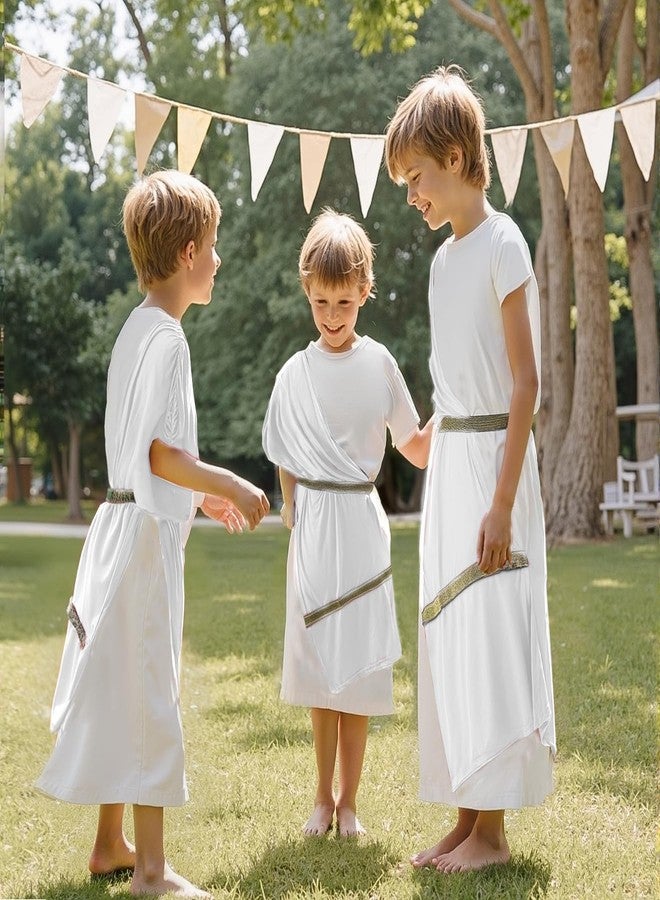 VZQI Greek Toga Costume for Kids Roman Halloween Nobility Boy Cosplay L - Image 2