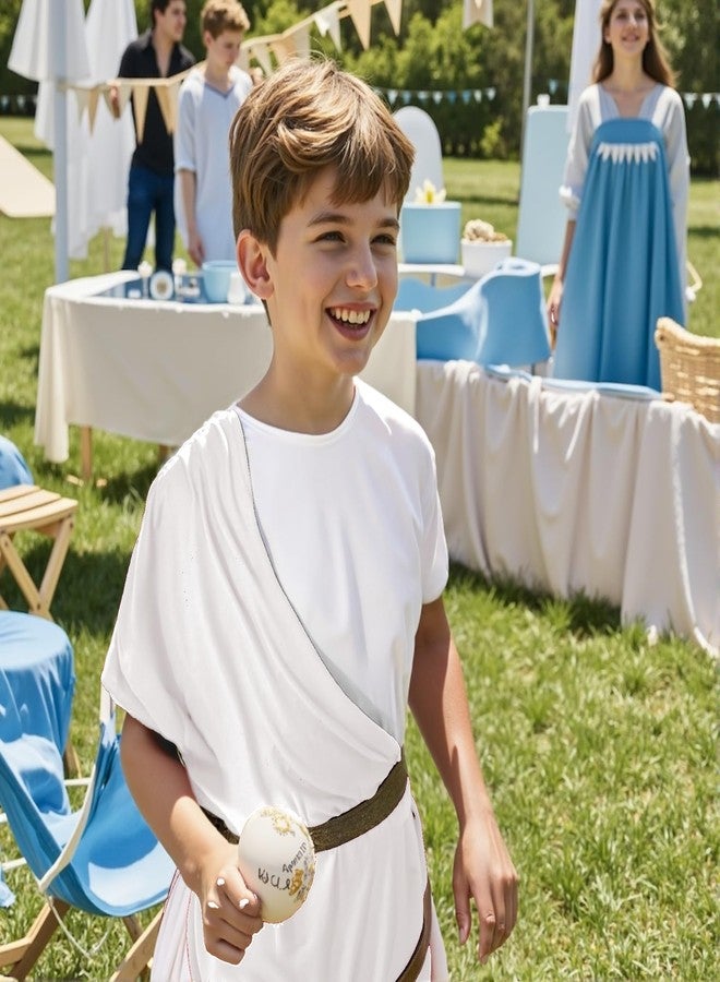 VZQI Greek Toga Costume for Kids Roman Halloween Nobility Boy Cosplay L - Image 3