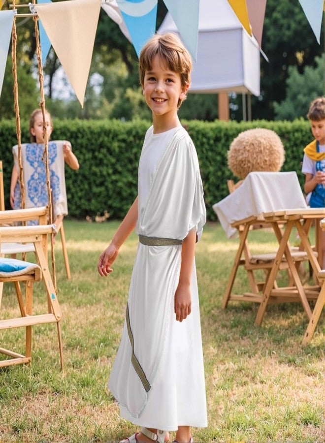 VZQI Greek Toga Costume for Kids Roman Halloween Nobility Boy Cosplay L - Image 4