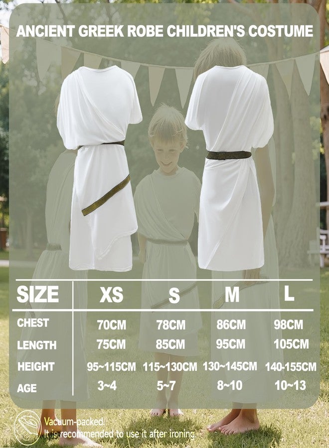 VZQI Greek Toga Costume for Kids Roman Halloween Nobility Boy Cosplay L - Image 5