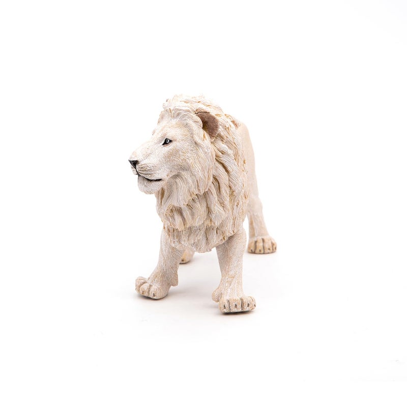 Papo -hand-painted - figurine -Wild animal kingdom - White Lion -50074 -Collectible - For Children - Suitable for Boys and Girls- From 3 years old - Image 5