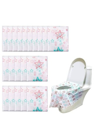 Disposable Paper Stronger Thicker Safe Antibacterial Waterproof Toilet Seat Covers Maternal Toilet mat Travel Essential Office Kids Potty Training or Public Toilet 20PCS - pzsku/Z2E0A02C6264BEABA8D03Z/45/_/1717049503/fc4804fa-62e6-4f08-b24c-2047a2dcc78d