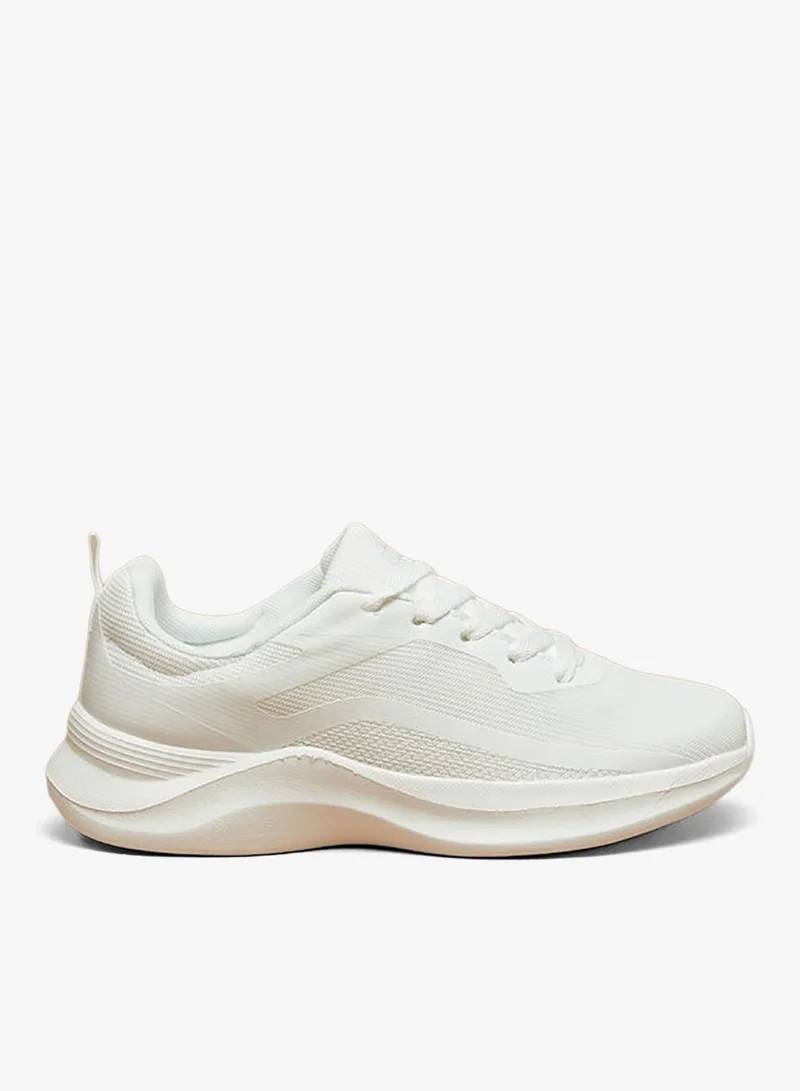 Womens Textured Lace-Up Sports Shoes