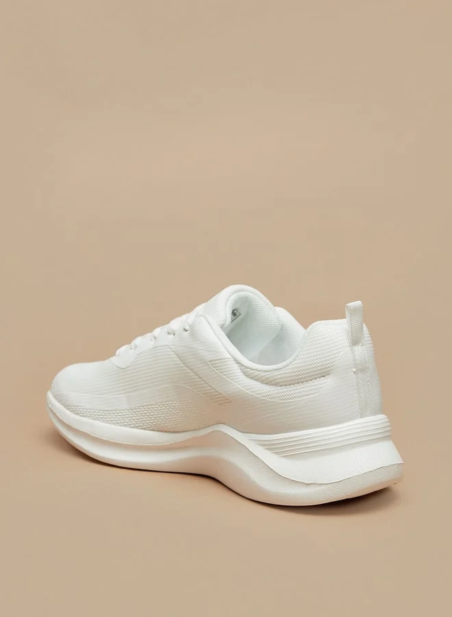 شو اكسبرس Womens Textured Lace-Up Sports Shoes