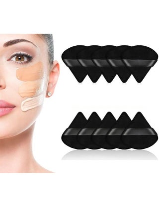 10 PCS Triangle Makeup Puff Pure Cotton Powder Soft Cosmetics Mineral Wet Dry Tool - Black - pzsku/Z2E0A0439D56CA4FF6439Z/45/_/1666860740/3f238981-3f59-4f7d-87a6-70c4aa4991f1