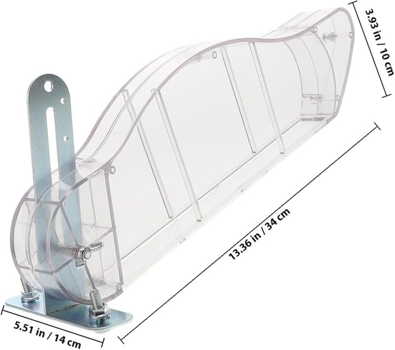 غطاء واقي شفاف لمنشار الطاولة، غطاء حماية من الغبار، درع أمان للأعمال الخشبية - Image 3