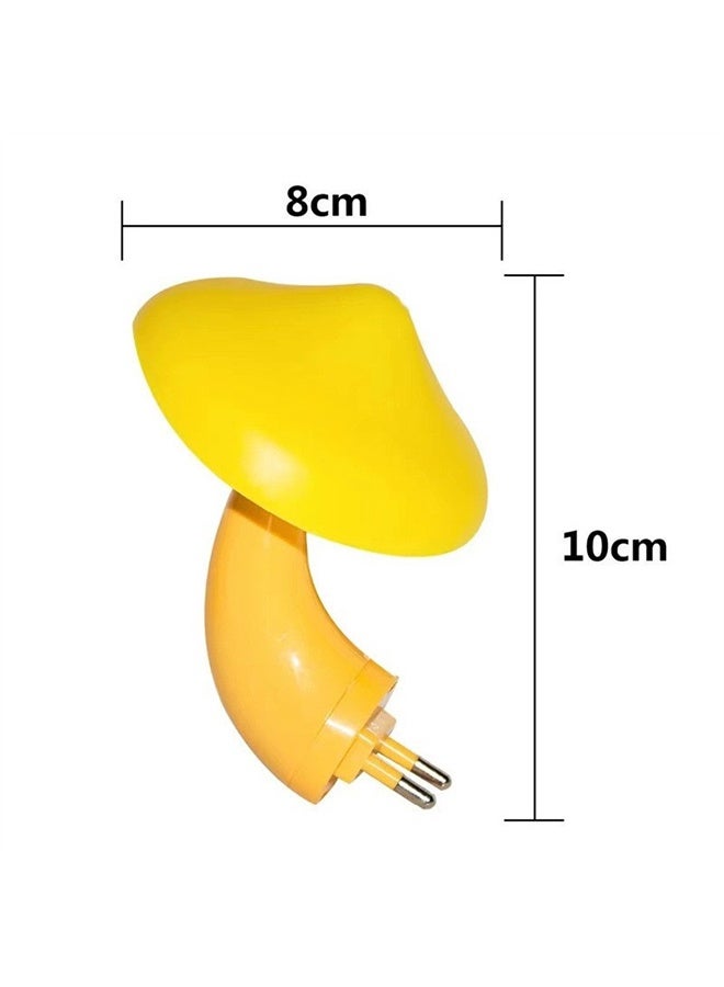 Sensor LED Night Lights for Adults Kids NightLight Cute Mushroom Night Light Plug in Wall Lamps for Bedroom, Bathroom,Toilet, Stairs, Kitchen, Hallway Corridor Warm Yellow - Image 2