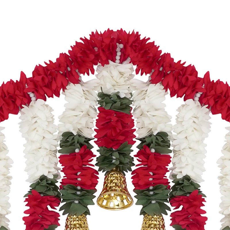 ProKart Premium Beads Decorative 3.15 feet Toran | Valance Traditional Festival Decoration | Door Hanging Ruyi, Golden Bells & Beads Wall Toran for Entrance Home, Temple & Living Room (Multi_RBT) - Image 4