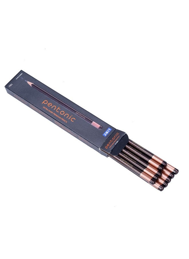 linc Pentonic Extra Dark Graphite Pencil Box Pack | HB2 Lead | Set of 10 Pcs - Image 1