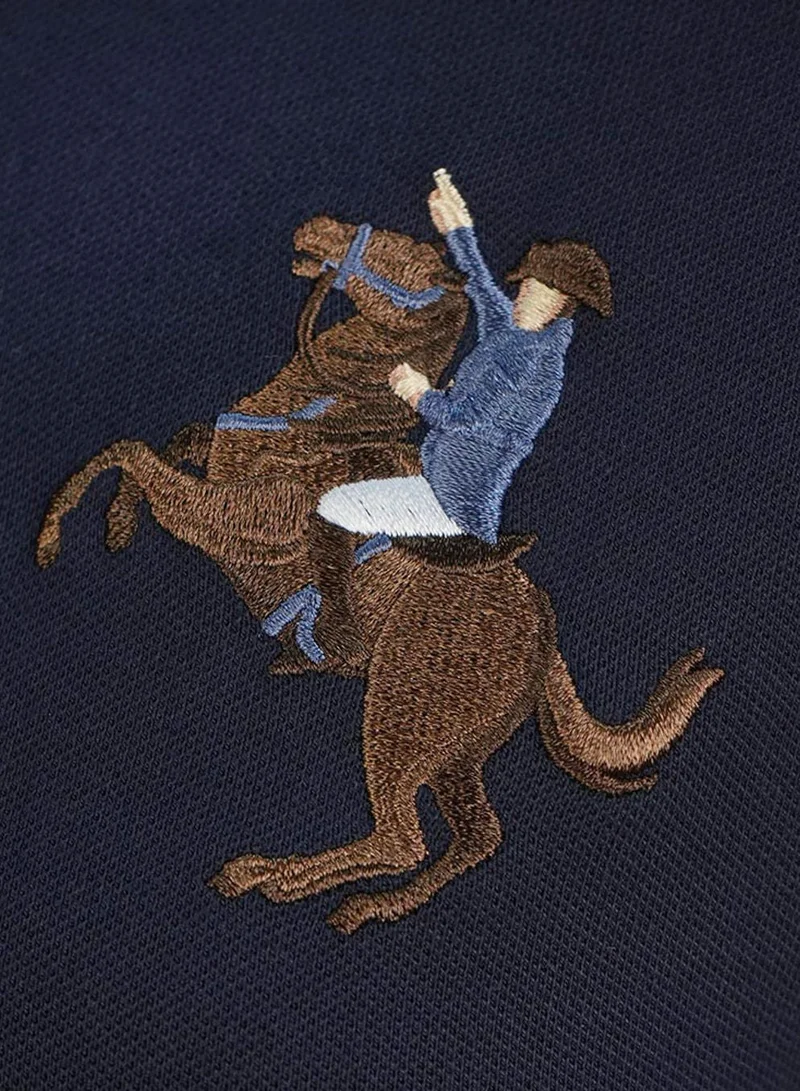 GIORDANO  Women’s Slim Fit Embroidered Napoleon Polo for Women | Best Price UAE