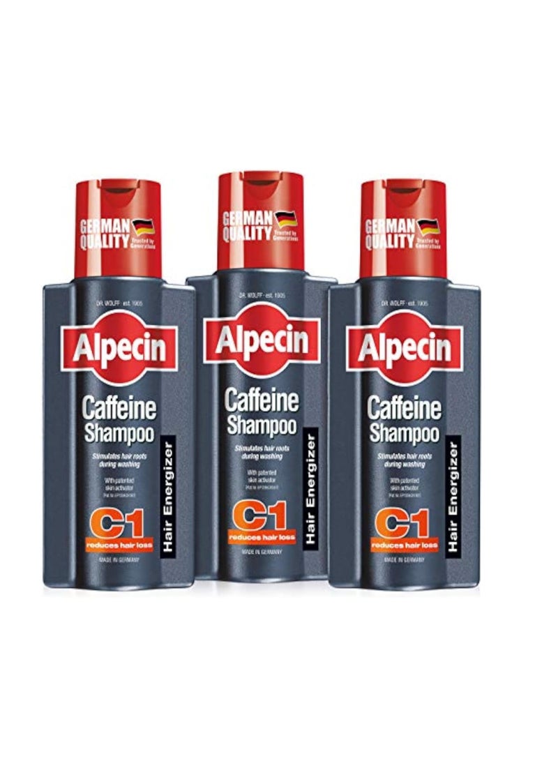 Alpecin Alpecin Caffeine Shampoo C1 - against hair loss in men, bundle set of 3 x 250ml - Image 1