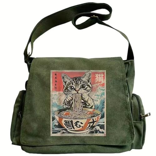CHICGLOW Personalized Pattern Messenger Bag Cute Canvas Crossbody Bags Women/Men Shoulder Handbags Hobo Purses with Pockets - Image 1