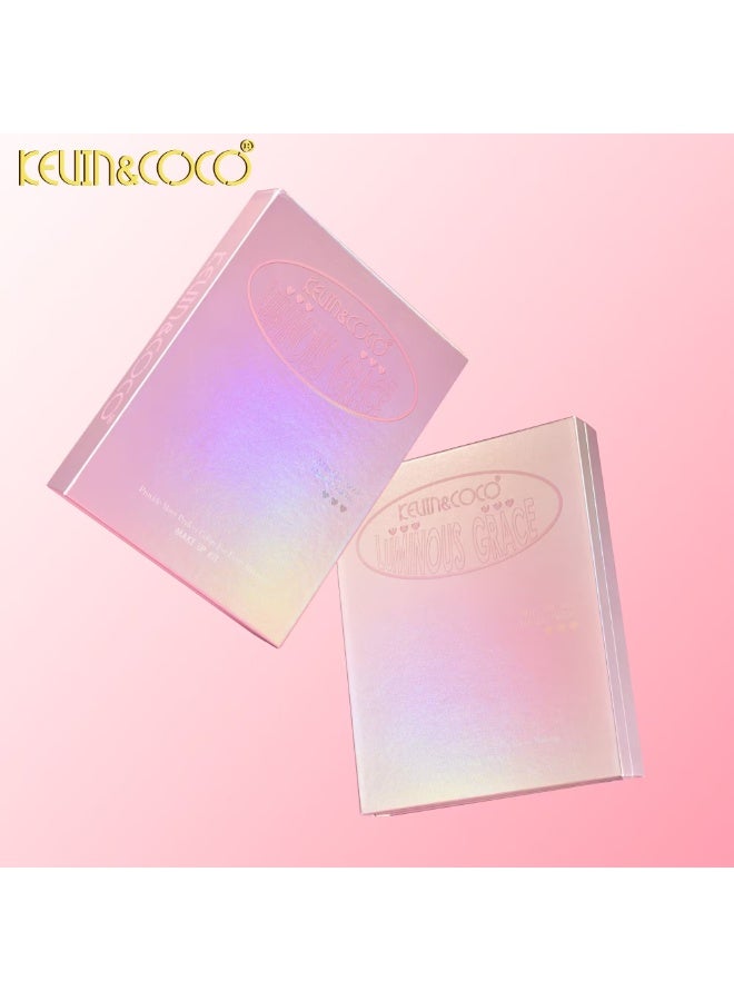 كيفن كوكو لوحة مكياج كيفن&كوكو لومي نوس غريس، ظلال عيون، هايلايتر، بلشر، كونتور، بودرة، خافي عيوب، كل في كتاب واحد - Image 3