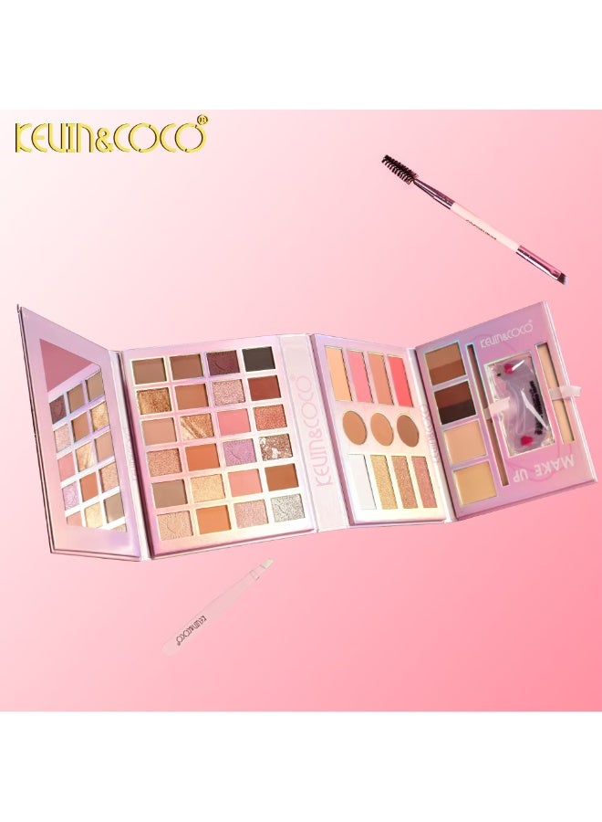 كيفن كوكو لوحة مكياج كيفن&كوكو لومي نوس غريس، ظلال عيون، هايلايتر، بلشر، كونتور، بودرة، خافي عيوب، كل في كتاب واحد - Image 5