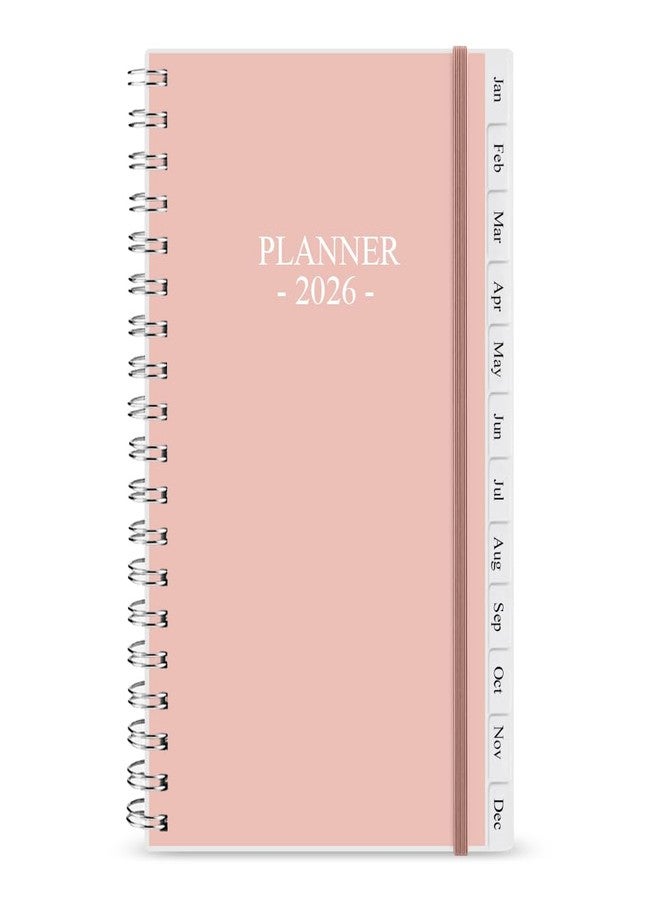 Getvow 2026 Pocket Planner/Calendar - January 2026 - December 2026, A6 Weekly & Monthly Organizer Notebook & Journal to Track Goals, Easy to Organize Your Daily Life, 3.75" x 6.75", Pink - Image 1