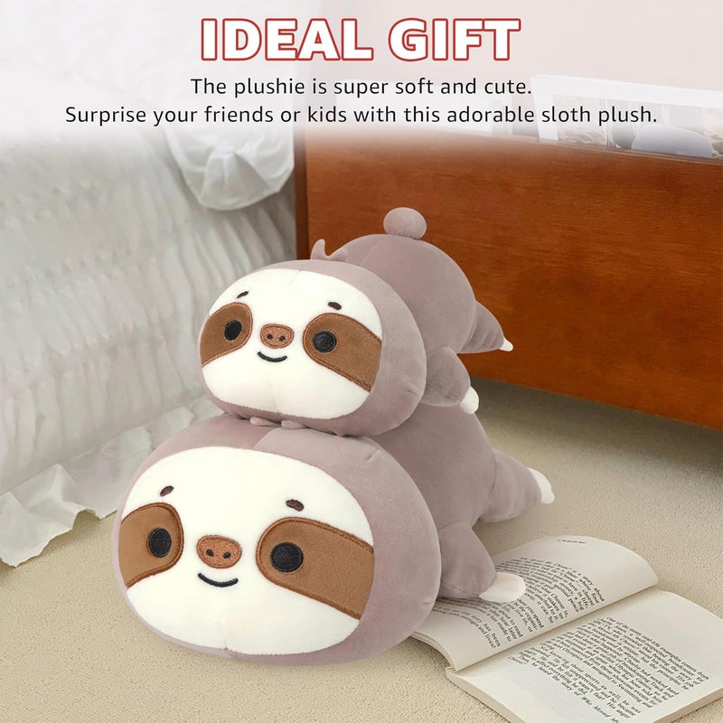 Onsoyours Original Weighted Sloth Plush, Cute 9.8"|1.0 Pound Hugging Sloth Weighted Stuffed Animal, Soft Collectible Plushies Pillow Toy Gift for Kids & Adults - Image 5