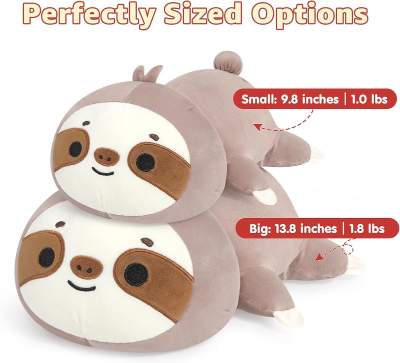 Onsoyours Original Weighted Sloth Plush, Cute 9.8"|1.0 Pound Hugging Sloth Weighted Stuffed Animal, Soft Collectible Plushies Pillow Toy Gift for Kids & Adults - Image 3