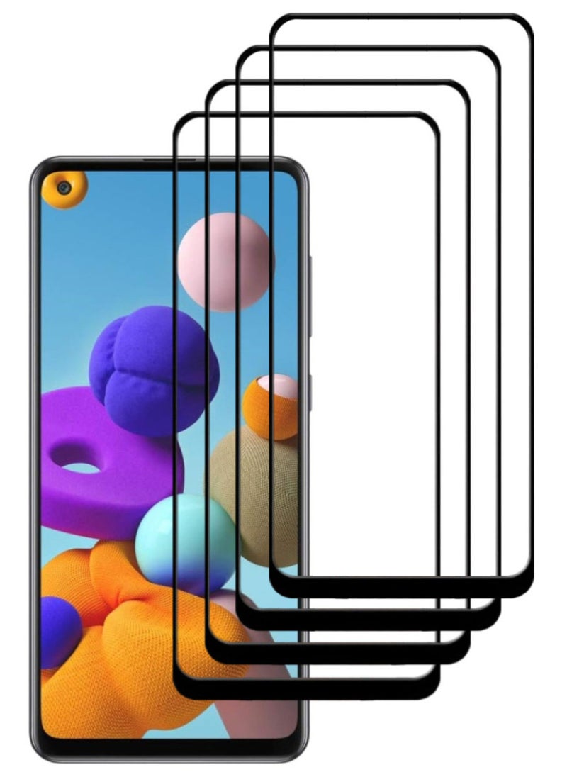 أكاليكس 4 قطع، حماية شاشة، لهاتف سامسونج جالاكسي A21s، جودة ممتازة. - Image 1