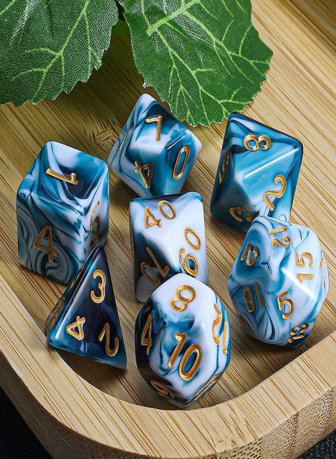 CiaraQ مجموعة نرد بوليهدرا من CiaraQ مع حقيبة نرد سوداء لألعاب D&D RPG MTG - Image 5