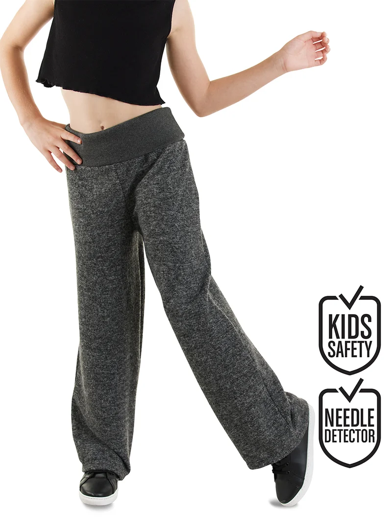 دينوكيدس بنطلون أسود واسع الساق ناعم للبنات