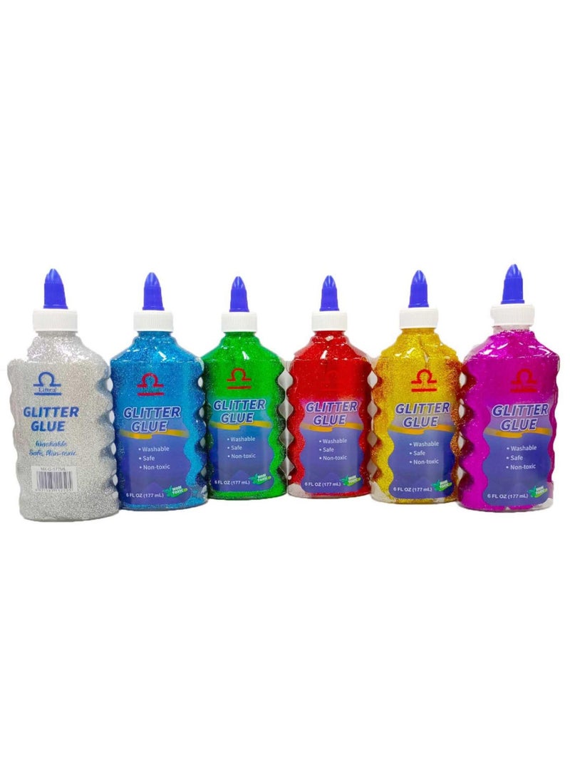 Libra Glitter Glue Bottle 177ml multiColor - Image 1