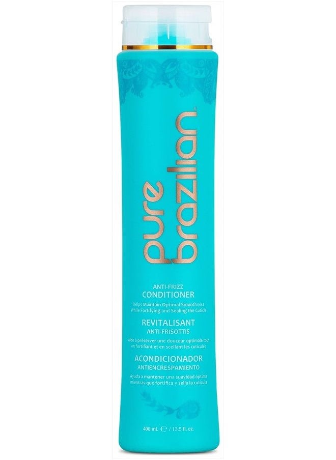 Pure Brazilian PURE BRAZILIAN Anti-Frizz Daily Conditioner, 13.5 Oz  - Image 1