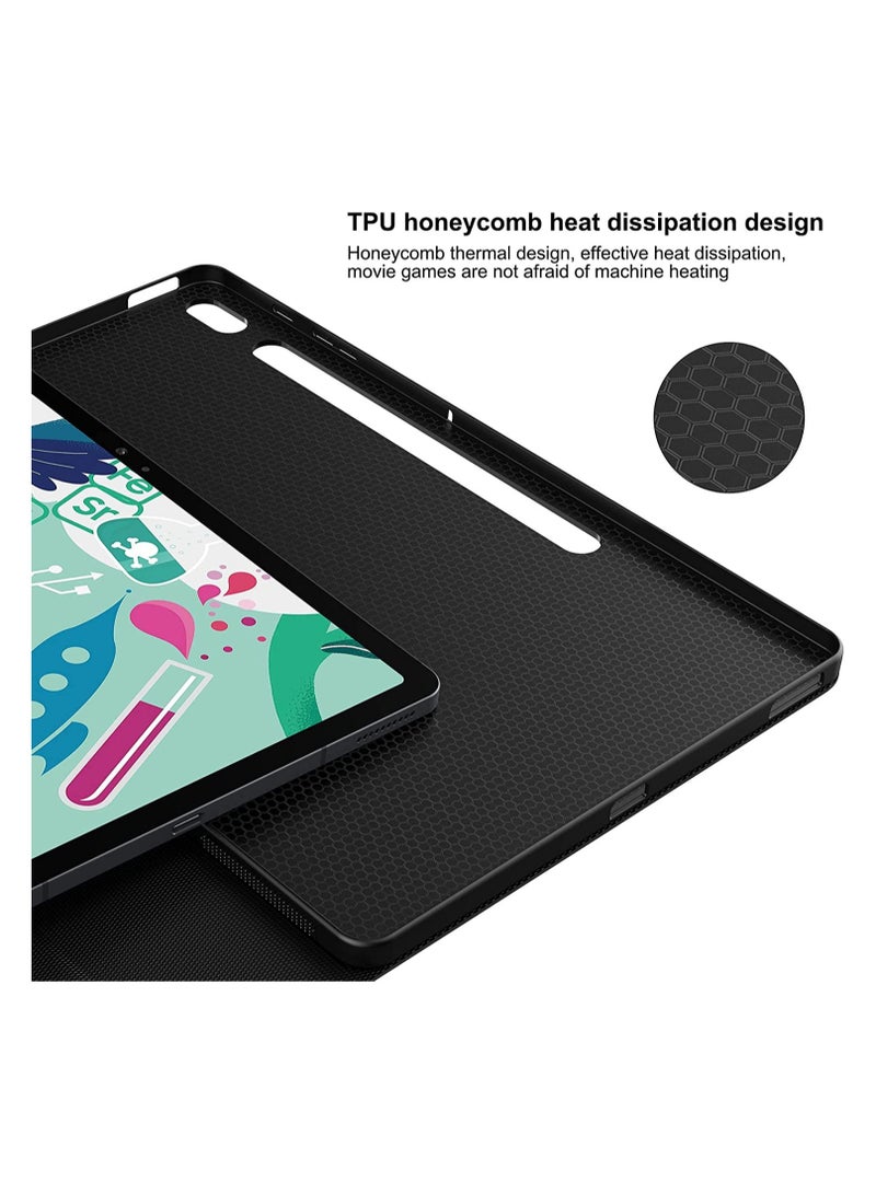 ELTRAZONE Galaxy Tab S7 FE Keyboard Case 12.9" 2021, Wireless Detachable Keyboard + Folio Smart PU Case Cover Auto Sleep/Wake Magnetic for Samsung - Image 3