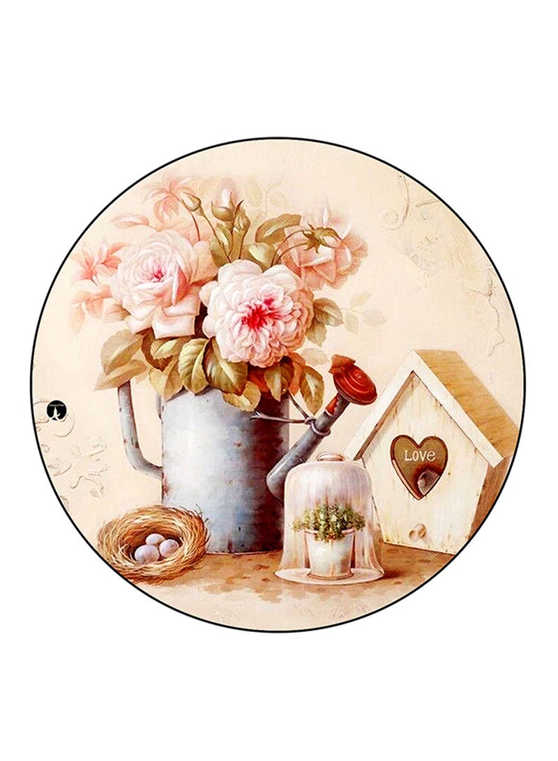 RKN Flowers Printed Mouse Pad  Multicolour