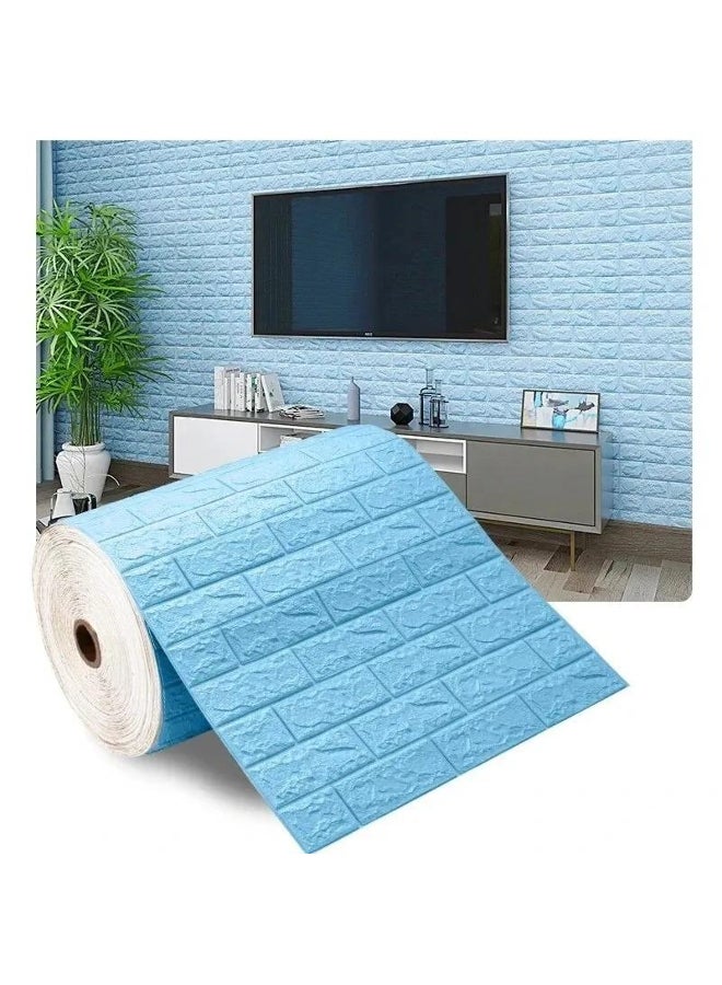 100cmx70cm Brick Foam Panels 3D Wall Stickers Self-adhesive DIY Embossed Stone Wallpaper Home Decor Living Room Kitchen Decor 
