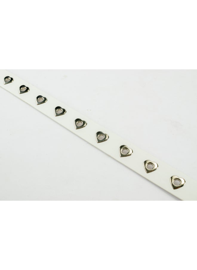 Generic White Leather Waist Belt For Her 110 CM  - Image 2