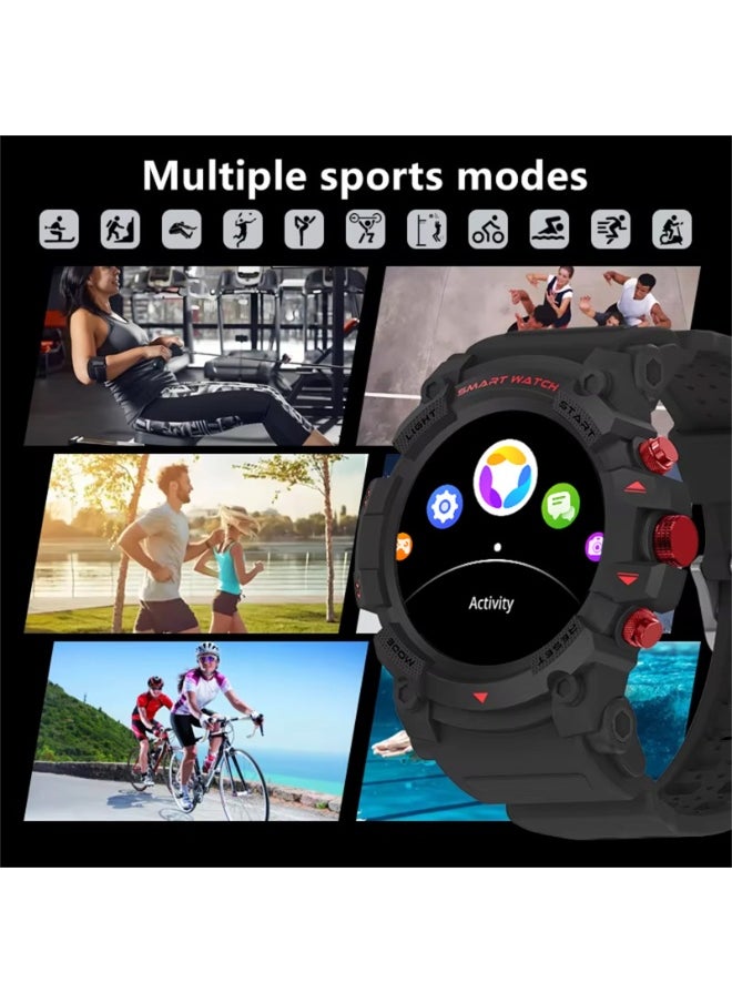 PEJE PEJE 1.39" Smart Watch for Men with GPS Tracking, 1ATM Waterproof, Bluetooth Calls, 120+ Sports Modes, SpO2/HR/Sleep Monitor, Prayer Alerts & Arabic Support, iOS/Android  - Image 2