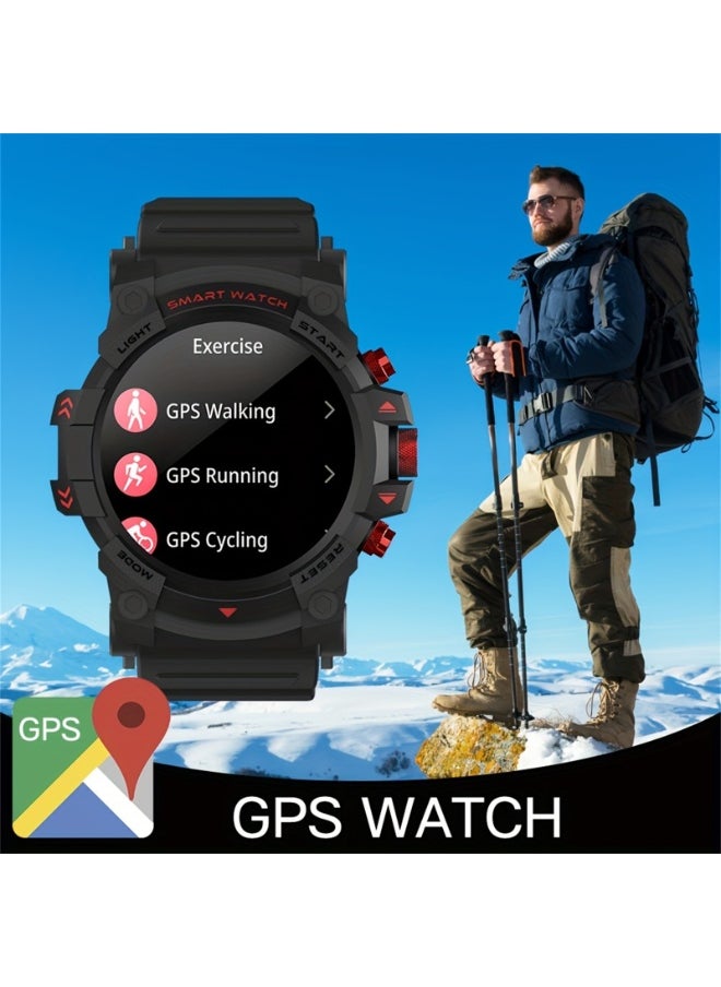 PEJE PEJE 1.39" Smart Watch for Men with GPS Tracking, 1ATM Waterproof, Bluetooth Calls, 120+ Sports Modes, SpO2/HR/Sleep Monitor, Prayer Alerts & Arabic Support, iOS/Android  - Image 4