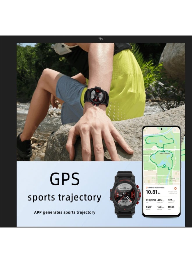 PEJE PEJE 1.39" Smart Watch for Men with GPS Tracking, 1ATM Waterproof, Bluetooth Calls, 120+ Sports Modes, SpO2/HR/Sleep Monitor, Prayer Alerts & Arabic Support, iOS/Android  - Image 5
