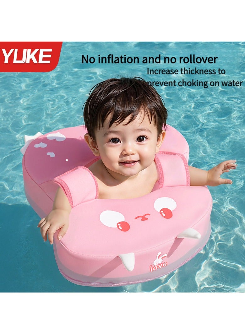 YUKE Baby non-inflatable bubble swimming ring for young children underarm ring for small months old baby 3 months to 3 years old bathing lying ring - Image 1