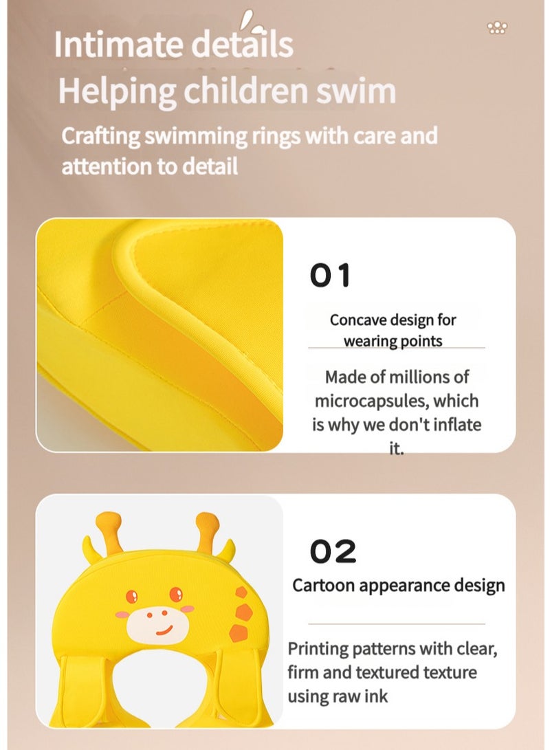 YUKE Baby non-inflatable bubble swimming ring for young children underarm ring for small months old baby 3 months to 3 years old bathing lying ring - Image 5