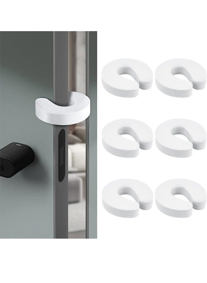 Door Pinch Guard Baby Door Stoppers 6 Pack Soft Foam Door Stoppers. Prevent Finger Pinch Injuries From Children/Pets Being Locked In The Room Keep Doors Open With Safety Door Guards Made Of Soft Foam. Child Protection Device - Image 1