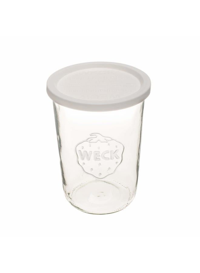 Weck Jars Canning Jar 743-3/4 L Mold made of Transparent Glass - Eco-Friendly Canning Jar - Food Storage Containers with Lids Airtight - 1 Jar with Keep Fresh Cover - Image 4