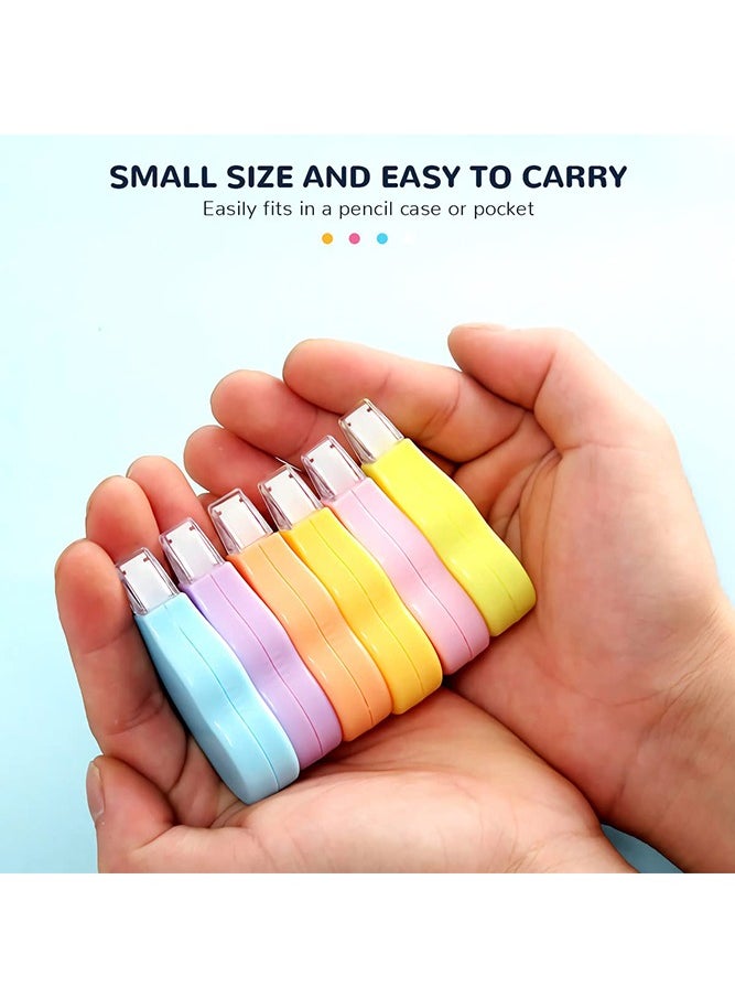 Generic - 6-Piece Correction Tape, White Out Correction Tapes Easy To Use Applicator for Instant Corrections, Tape Eraser for Note Taking, Marking, Crafting - Image 1