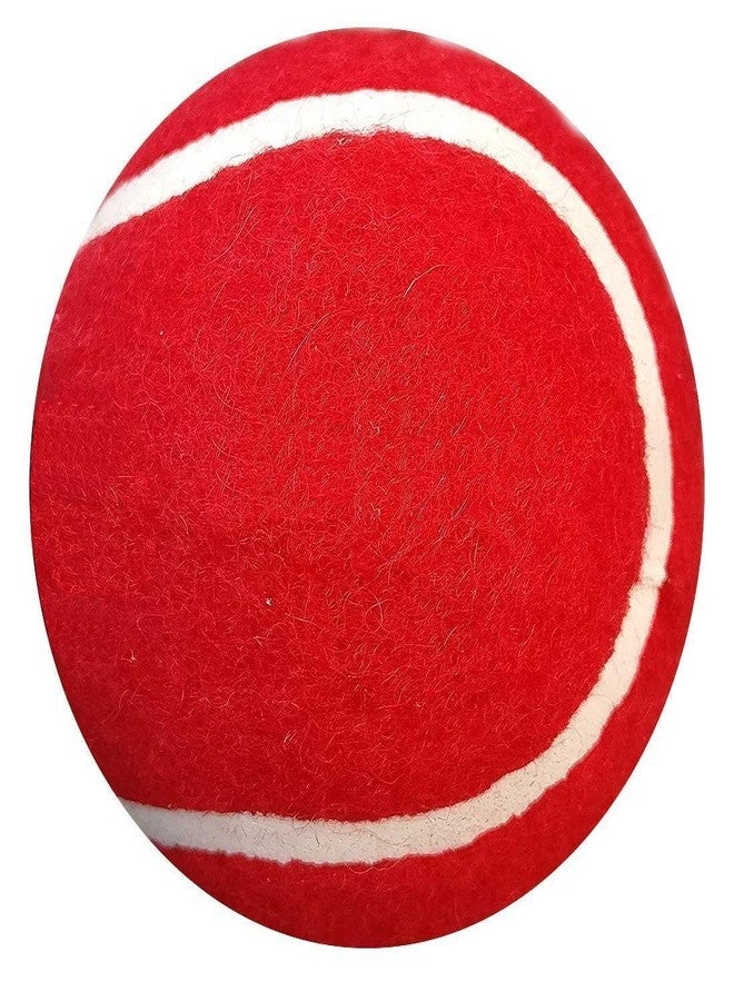 Spiro Soft Cricket Solid Tennis Balls Practice, Training for All Age Group, Recommended for Indoor/Outdoor Street & Beach Cricket (Pack of Nine) (Color : Red) - Image 1