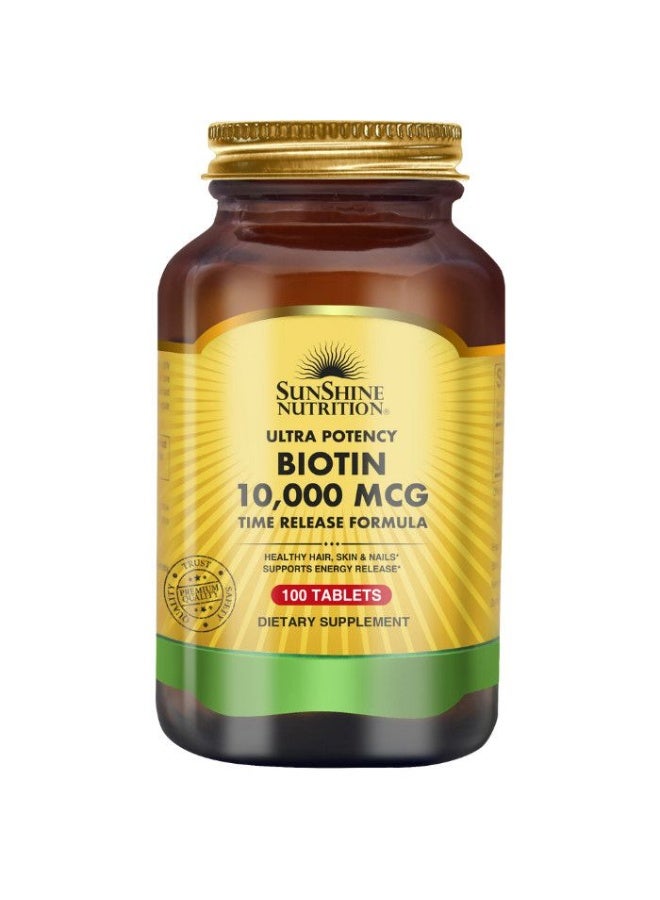 سنشاين نيوترشن بيوتين فائق الفعالية 10,000 ميكروغرام (100 قرص)
