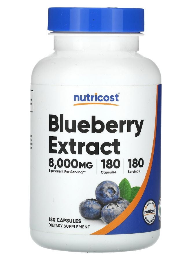 Nutricost Blueberry Extract 180 Capsules